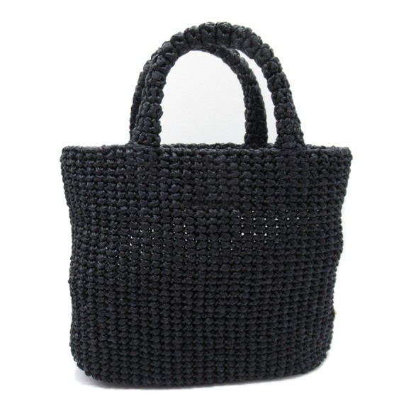 Prada Black Bag in Tote Straw/Other - Picture 1 of 9